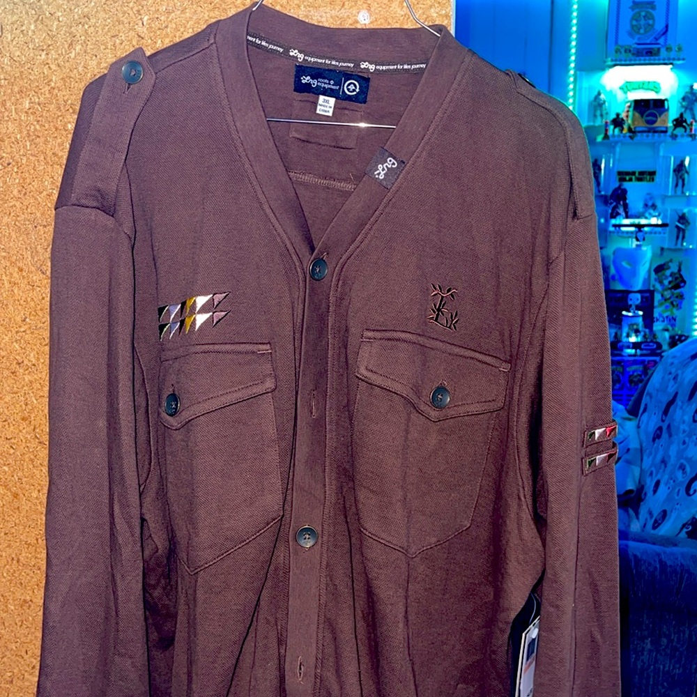 Mens LRG new sweater. Very military looking